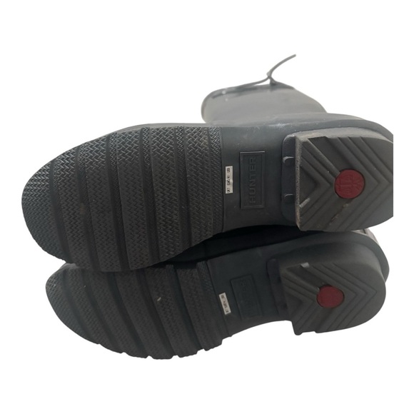 Hunter Size 9 Original Tall Glass Rain Womens Gray Boots - Picture 6 of 6